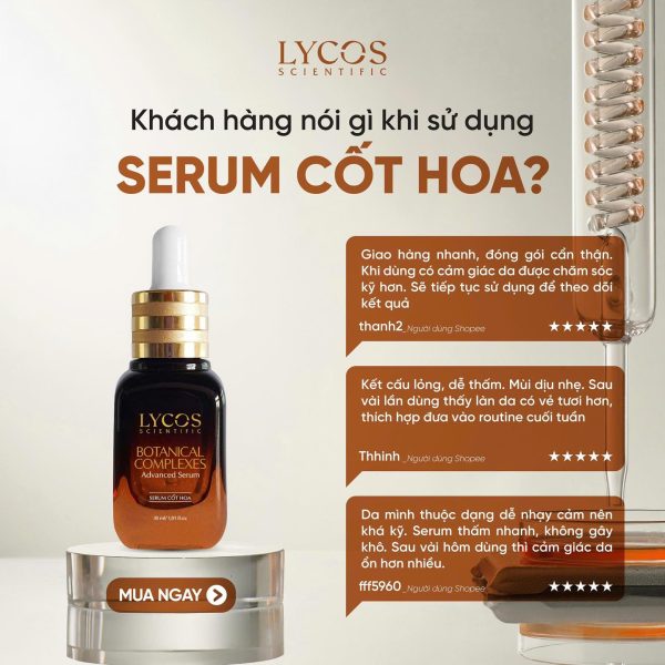 Serum Cốt Hoa LYCOS Dưỡng Sáng, Làm Đều Màu Da Và Cấp Ẩm 30ml - Ảnh 3