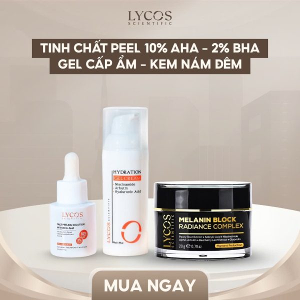 Combo Cho Da Nám ( PEEL DA LYCOS – Kem Nám Đêm – Kem Dưỡng Ẩm Phục Hồi)