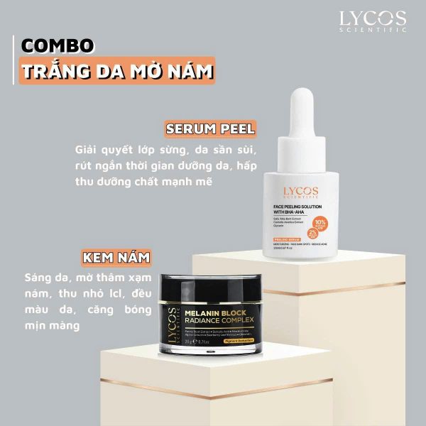 COMBO PEEL & KEM NÁM MELANIN – Phục Hồi & Làm Sáng Da