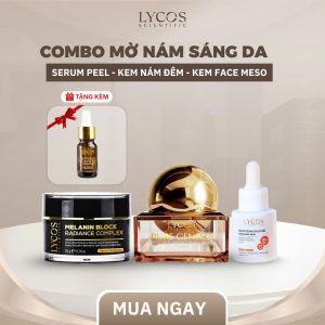 Combo Cho Da Mỏng Yếu LYCOS ( Kem Face Meso – Kem Nám Đêm – Kem Dưỡng Ẩm Phục Hồi)